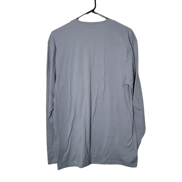 Fox Tee Shirt Gray Mens Medium Standard Fit Blue White Detail - Picture 3 of 10